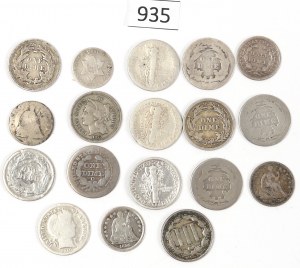 USA, Lot of minor coins