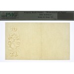 II RP, 10 złotych 1926 - papier ze znakiem wodnym - RZADKOŚĆ - PMG