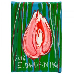 Edward Dwurnik (1943-2018), Tulipan różowy, 2018