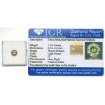 Diamond in brilliant cut 1.24 ct IGR