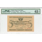 II RP, 5 Polish marks 1919 O - PMG 63 EPQ