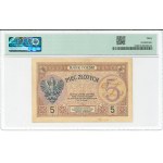 II RP, 5 gold 1919 S. 25. A. - PMG 30