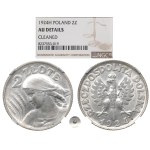 II RP, 2 gold 1924 (letter H), Birmingam Woman and ears - NGC AU Details