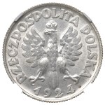 II RP, 2 gold 1924 (letter H), Birmingam Woman and ears - NGC AU Details