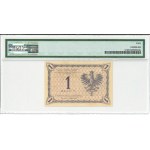 II RP, 1 gold 1919 S. 3 F PMG 40 single-digit series