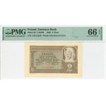 GG, 2 gold 1940 C - PMG 66 EPQ