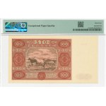 PRL, 100 zloty 1947 A - PMG 64 EPQ