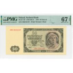 PRL, 50 zloty 1948 CM - PMG 67 EPQ