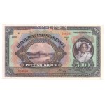 Czechoslovakia, 5,000 crowns 1920 Ser. B - specimen