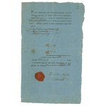 The policy of the Fire Company of the City of Zabor of the Warsaw Xiazie - 1810