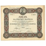 R. May Chemical Factory in Poznań 500 zloty, 15.05.1927