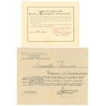 II RP, Legitimation of badge of 35th Infantry Regiment - with information