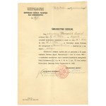 II RP, Certificate of graduation from the Normal professional school for privates in Great Bridges - for Leonard Marshall