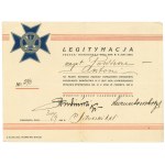 II RP, Legitimation of the Badge of Honor of the Supreme Command of the Polish Army of Capt. Powierzy.