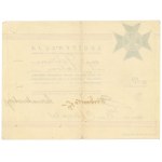 II RP, Legitimation of the Badge of Honor of the Supreme Command of the Polish Army of Capt. Powierzy.