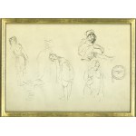 Double-sided card with drawings by Jacek Malczewski - from the collection of Maria Malczewska