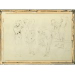 Double-sided card with drawings by Jacek Malczewski - from the collection of Maria Malczewska