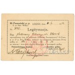 II RP, Legitimation of badge of 55 Poznań Infantry Regiment - signature of Rowecki