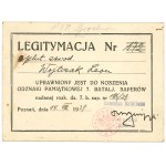 II RP, Legitimation of badge of 7 Baon Sapper Poznań - 1939