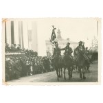 II RP, Banner Post of the 10th Heavy Artillery Regiment during the parade Przemyśl