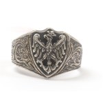 III RP, Patriotic signet ring with eagle - Kilarski Rzeszow