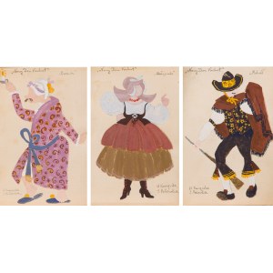 W. KUCZYÑSKA, I. PERKOWSKA (20th century), Costume designs - 3 works.
