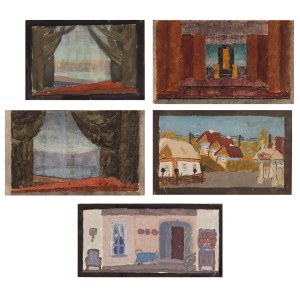 I. PERKOWSKA (20th century), Scenery designs - 5 works.