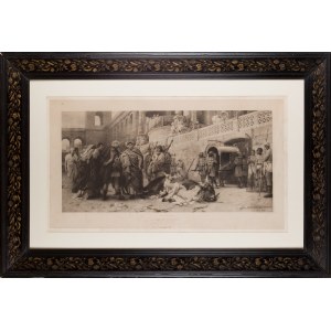 Henryk SIEMIRADZKI (1843-1902) - według, Dirce chrześcijańska (Neron w cyrku)