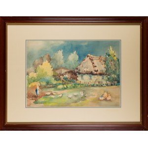 Henry TELLOS (1897-1974), Rural backyard