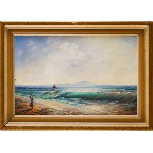 Painter unspecified (19th-20th century), Welcome to the seashore