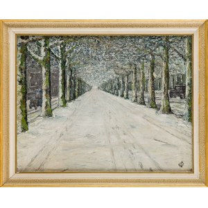 Malarz nieokreślony (XIX-XX w.), Zaśnieżona ulica, 1926