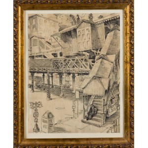 Artiste non spécifié, RS monogrammer (20e siècle), Motif de New York, 1922