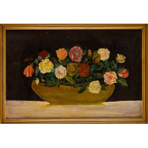 Painter unspecified (20th century), Bouquet of roses