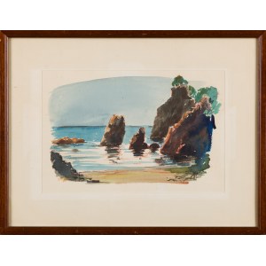 Artiste non spécifié, 20e siècle, Rocks by the Sea, 1982