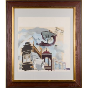 Artist unspecified, monogrammed. EO (20th-20th century), Architectural Fantasy