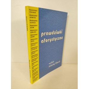GLENSK Mikołaj - PRAWDZIWKI AFORYSTYCZNE DEDYKACJA AUTORA
