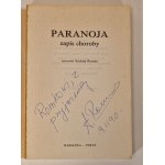 ROMAN Andrzej - PARANOJA ZAPIS CHOROBY DEDYKACJA AUTORA