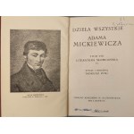 MICKIEWICZ Adam - DZIEŁA WSZYSTKIE Tomy II-III, V-XII