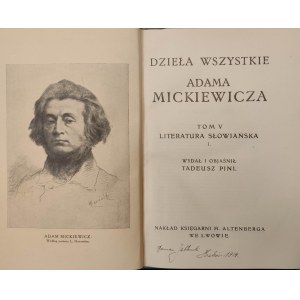 MICKIEWICZ Adam - DZIEŁA WSZYSTKIE Tomy II-III, V-XII