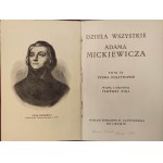 MICKIEWICZ Adam - DZIEŁA WSZYSTKIE Tomy II-III, V-XII