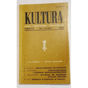 KULTURA PARYŻ Nr.12/507 1989 MROŻEK, G.HERLING-GRUDZIŃSKI