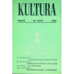 KULTURA PARYŻ Nr.9/227 1966 m.in.B.BRODZIŃSKI