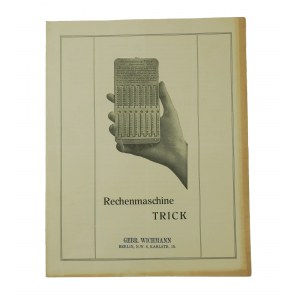 Maszyna licząca TRICK - REKLAMA [przed 1939r.], [2]
