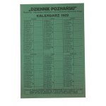 Dziennik Poznański KALENDARZ na rok 1922 , najstarsze i największe codzienne pismo polityczne Zachodniej Polski, [2]