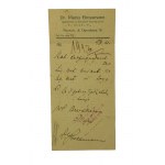 Dr Maria Grossmann specjalistka w chorobach wewnętrznych RECEPTA datowana 5.8.21r., [2]