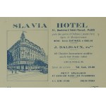 SLAVIA HOTEL w Paryżu , RACHUNEK za pobyt na druku z nagłówkiem i grafiką z hotelem, datowany 19.VI.1931r., [2]
