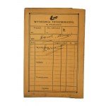 Laboratorium Foto-Chemiczne H. Waniorek Poznań Fredry 2, oryginalne, papierowe etui na zdjęcia/negatywy z reklamą płyt ERO i vademecum czasu naświetlania