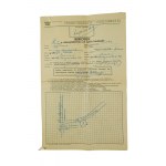 Zakład Ubezpieczeń Wzajemnych w Poznaniu UBEZPIECZENIE od ognia budowli z wnioskiem i kwitem zapłaty, maj-czerwiec 1937r.