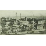 Luboń Fabryka Przetworów Ziemniaczanych , duża [43x20,5cm], oprawiona panorama fabryki, [AW IV]
