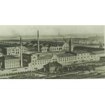 Luboń Fabryka Przetworów Ziemniaczanych , duża [43x20,5cm], oprawiona panorama fabryki, [AW IV]